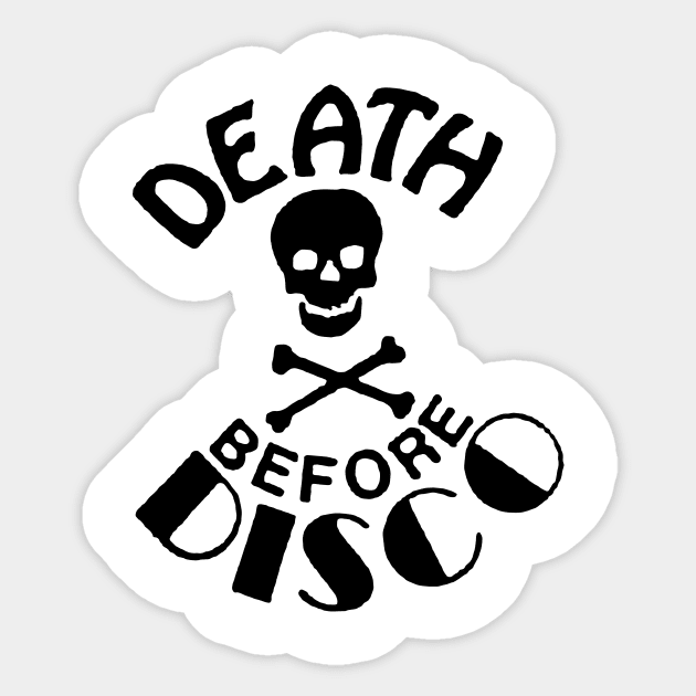Death Before Disco Sticker by TheCosmicTradingPost